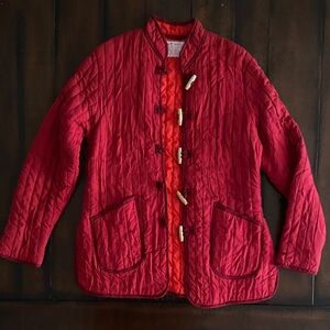 Red Quilted Women's Jacket